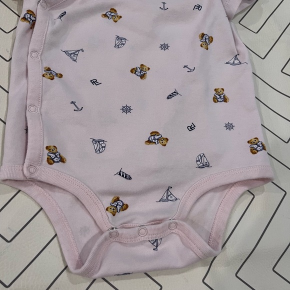 Ralph Lauren Pink Teddy Bear Onesie - Picture 2 of 6